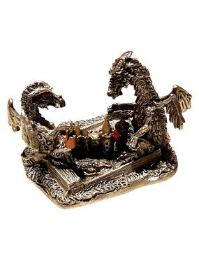 Rawcliffe Pewter Sandcastle Dragon R11096 2008 Swarovski Fantasy Magic D & D
